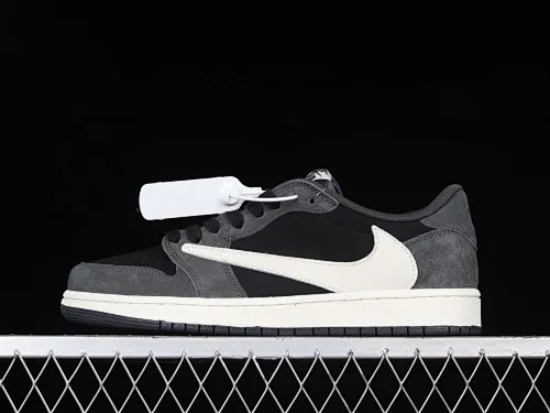 All Categories Air Jordan Jordan Series Basketball Shoes Air Jordan 1 Low Travis Scott x Air Jordan 1 Low "Black Phantom" AJ1 Joe 1 Overhook Black Phantom DM7866-001